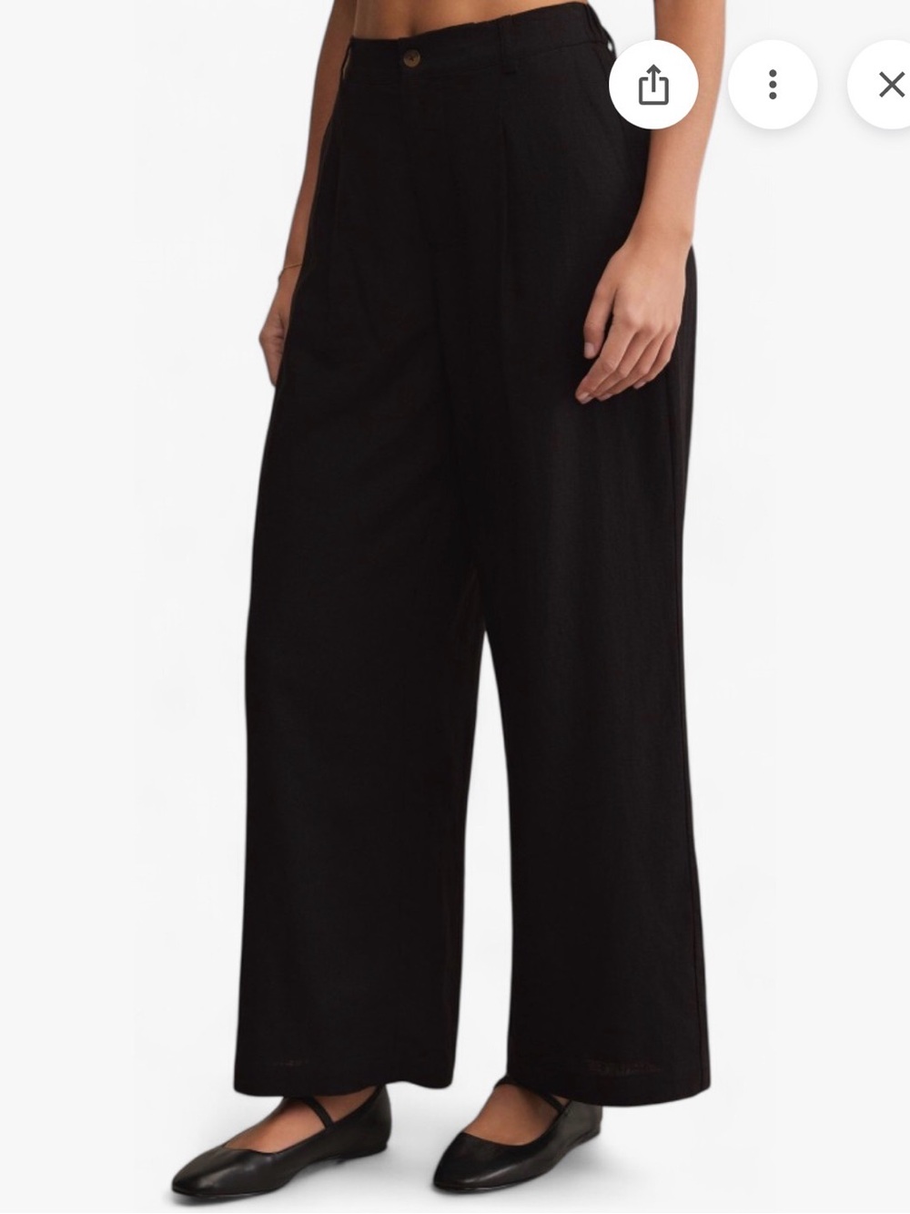 Z Supply vista linen pant medium like new black